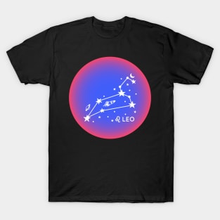 Leo Zodiac Sign Aura T-Shirt